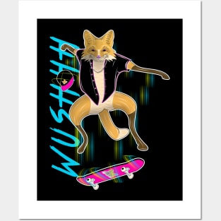 fox the skater Posters and Art